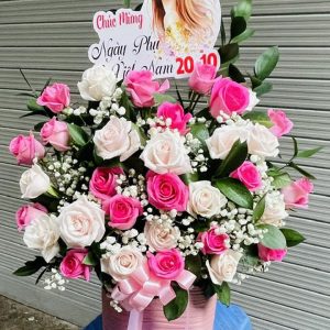hoa 20/11, giỏ hoa 20/11, hoa 20/11 đẹp, giỏ hoa 20/11 đẹp