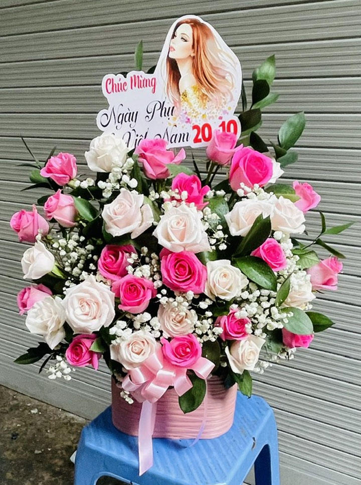 hoa 20/11, giỏ hoa 20/11, hoa 20/11 đẹp, giỏ hoa 20/11 đẹp