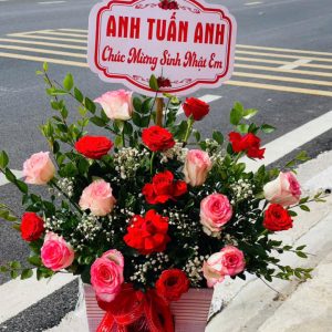 hoa 20/11, giỏ hoa 20/11, hoa 20/11 đẹp, giỏ hoa 20/11 đẹp