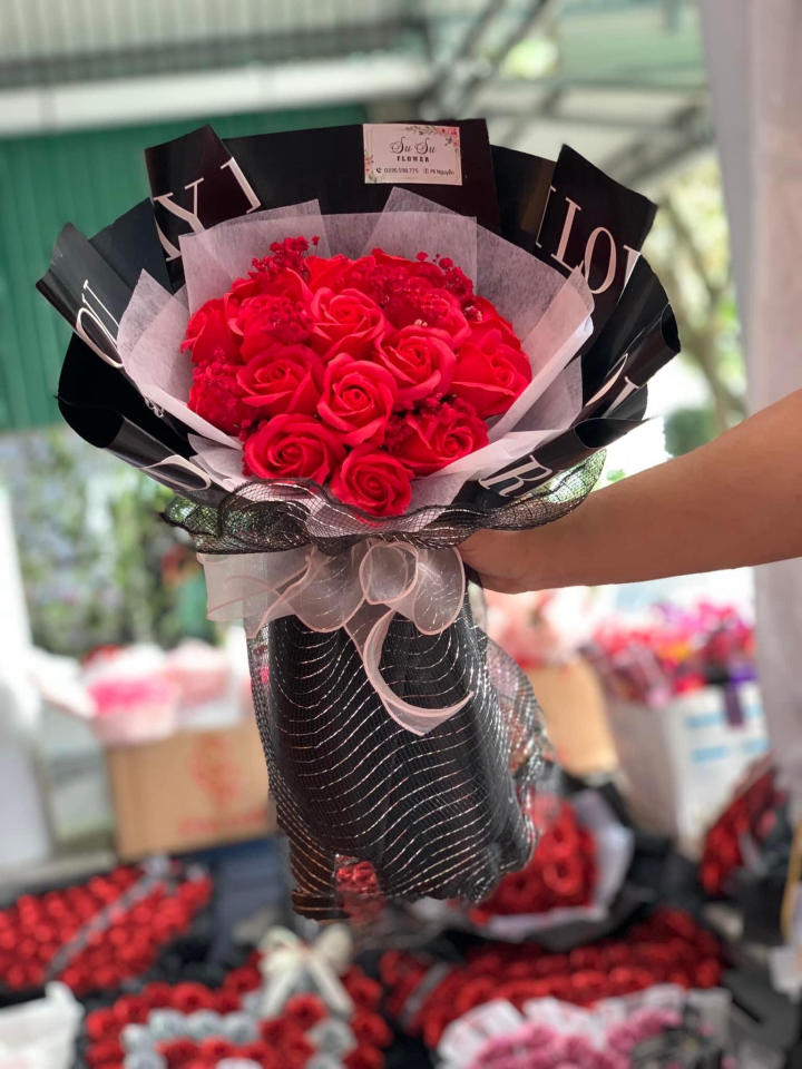 bó hoa sáp, bó hoa sáp đẹp, hoa sáp đẹp, bó hoa sáp thơm, hoa sáp thơm đẹp