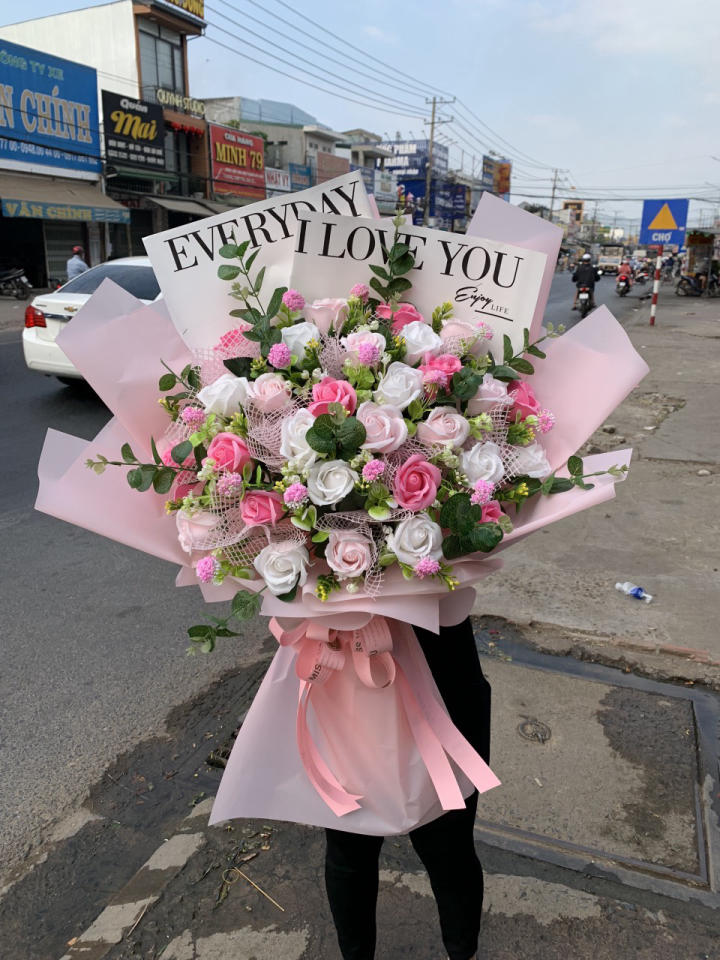 bó hoa sáp, bó hoa sáp đẹp, hoa sáp đẹp, bó hoa sáp thơm, hoa sáp thơm đẹp