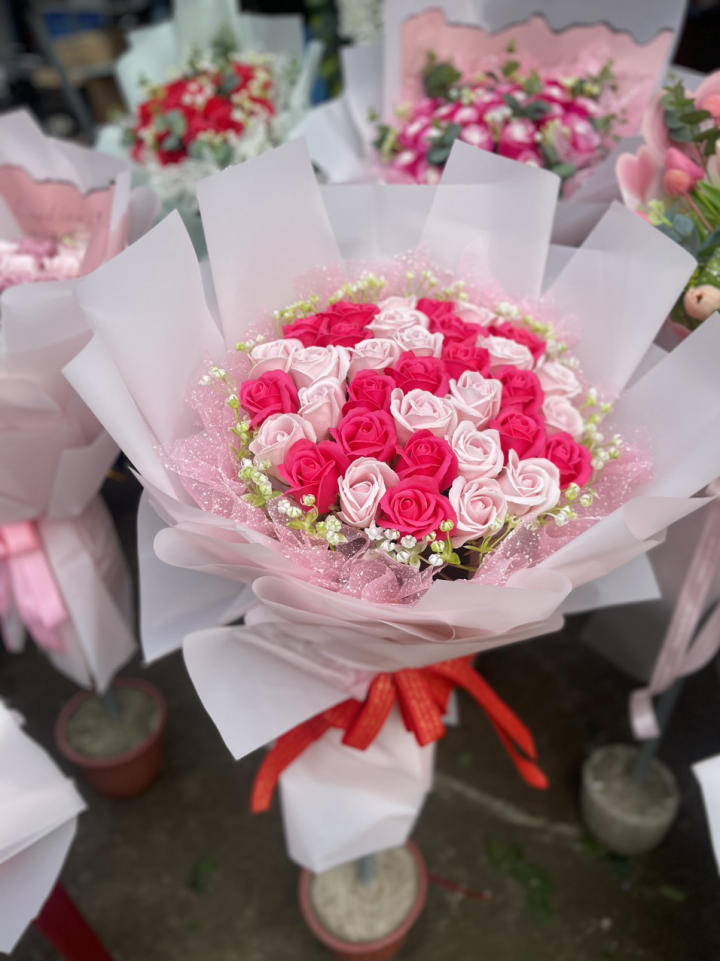 Bó Hoa Sáp 3 Bông Thay Lời Yêu Thương