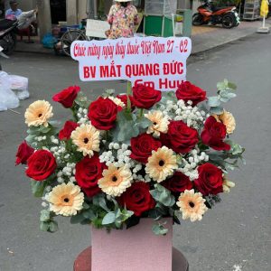 giỏ hoa 27/2, bó hoa 27/2, giỏ hoa 27/2 đẹp, bó hoa 27/2 đẹp