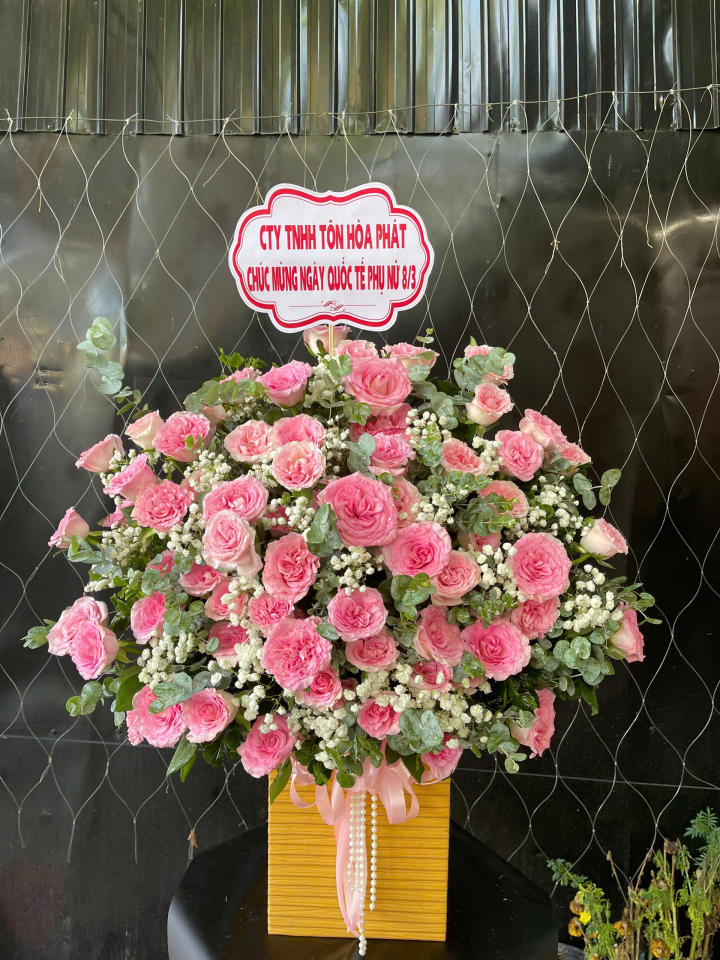 Giỏ hoa chúc mừng 27/2 tặng bác sĩ và nhân viên y tế