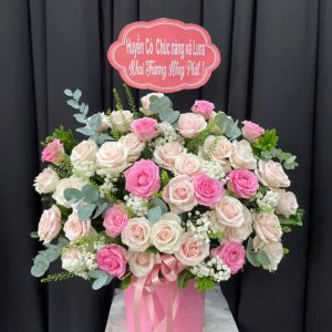 giỏ hoa 27/2, bó hoa 27/2, giỏ hoa 27/2 đẹp, bó hoa 27/2 đẹp