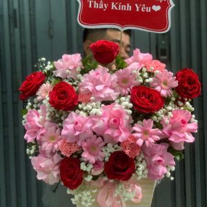 hoa 8/3, bó hoa 8/3, giỏ hoa 8/3, hoa 8/3 đẹp