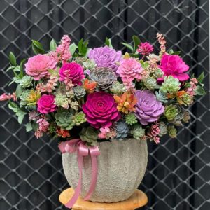 sen đá, giỏ hoa sen đá, giỏ hoa sen đá đẹp, giỏ hoa sen đá sinh nhật, giỏ hoa sen đá khai trương