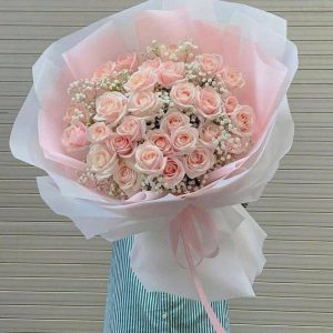 Bó hoa hồng pastel, bó hoa hồng pastel đẹp, bó hoa hồng đẹp, bó hoa sinh nhật đẹp