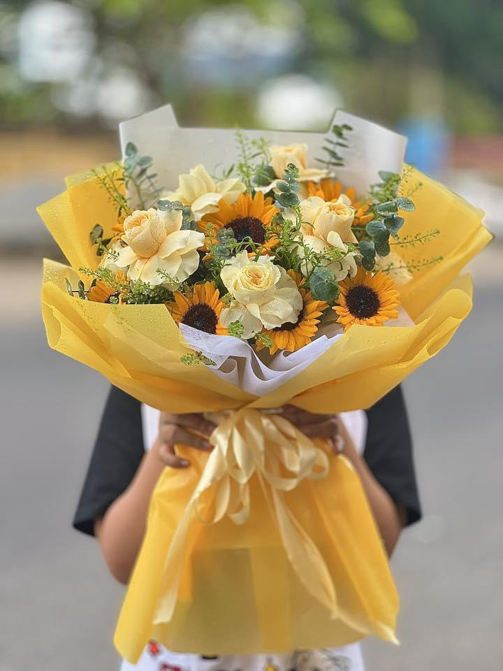 bó hoa đẹp tặng ngày của cha