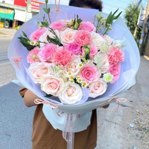 Giỏ hoa đẹp tặng ngày của mẹ