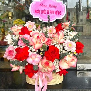 Giỏ hoa đẹp tặng ngày của mẹ