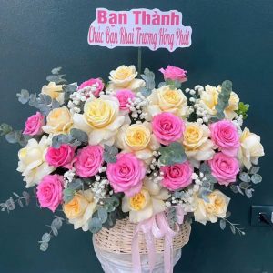 Giỏ hoa đẹp tặng ngày của mẹ