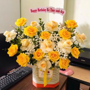 Giỏ hoa đẹp tặng ngày của cha