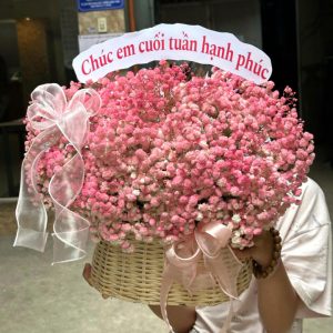 Giỏ hoa đẹp tặng ngày của mẹ