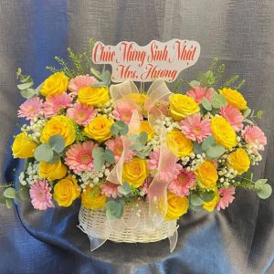 Giỏ hoa đẹp tặng ngày của cha