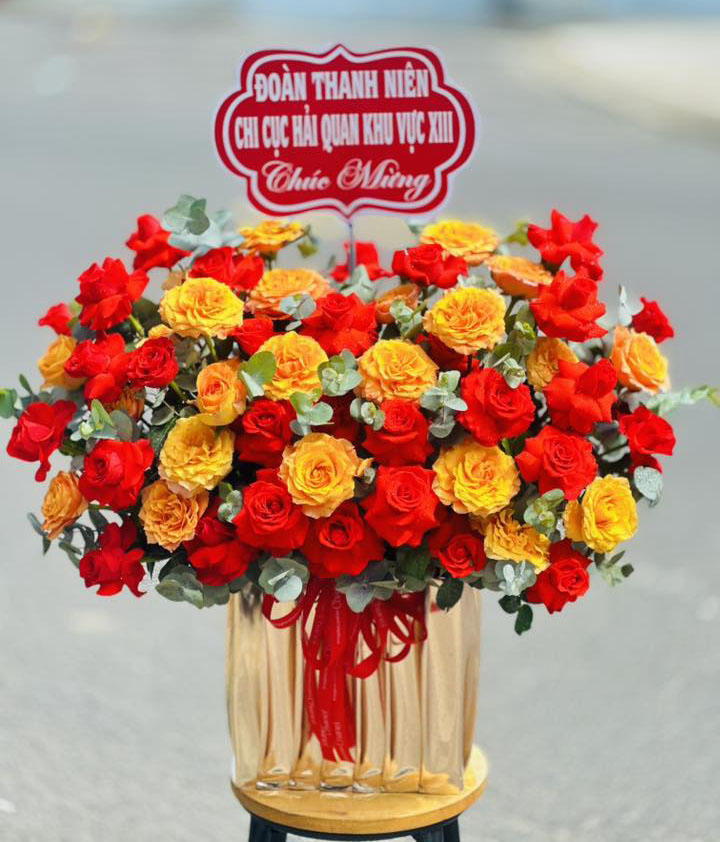 Giỏ hoa đẹp tặng ngày của cha