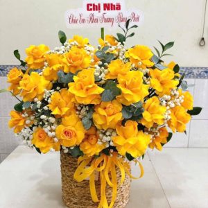 Giỏ hoa đẹp tặng ngày của cha