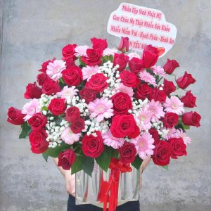 Giỏ hoa đẹp tặng ngày của mẹ