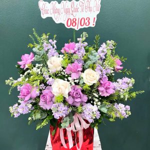 Giỏ hoa đẹp tặng ngày của mẹ