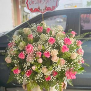 Giỏ hoa đẹp tặng ngày của mẹ