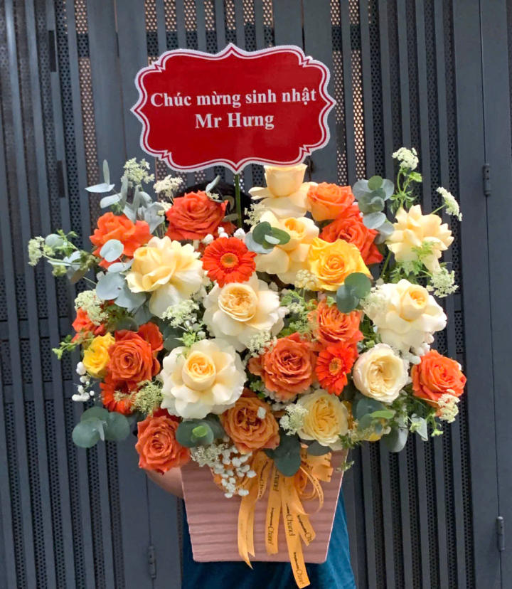 Giỏ hoa đẹp tặng ngày của cha