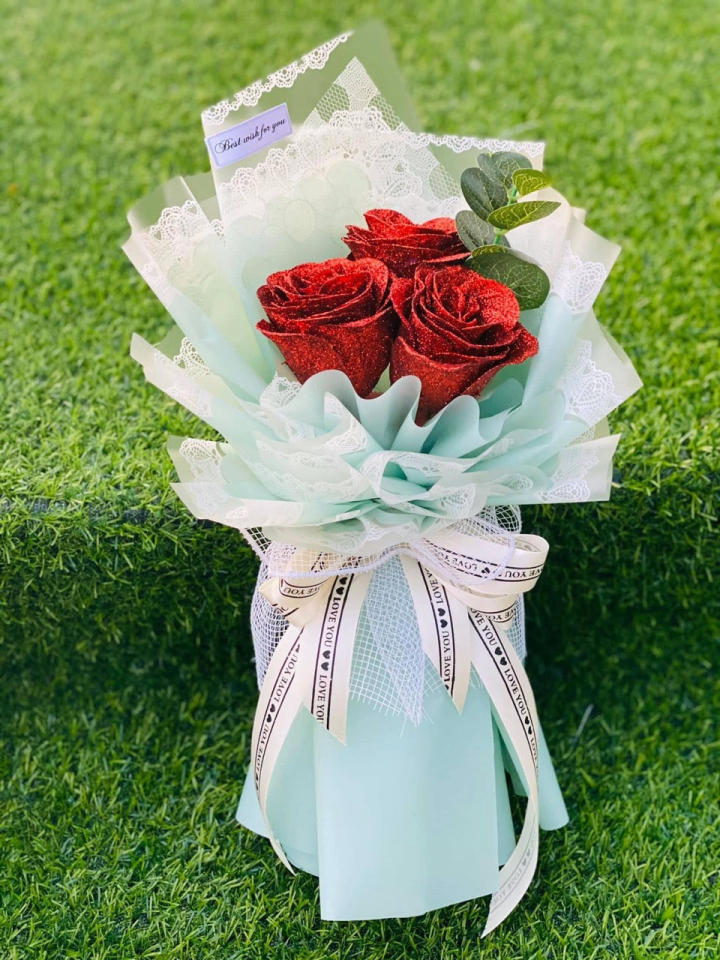 Bó Hoa Sáp 3 Bông Nhỏ Xinh Và Ý Nghĩa