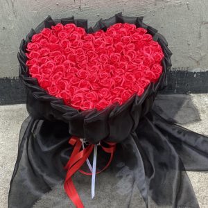 bó hoa hồng sáp 100 bông​