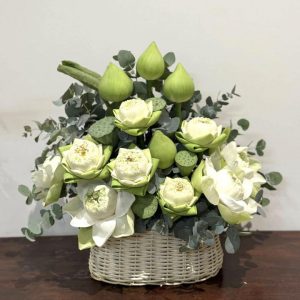 Giỏ hoa lễ phật đản, lẳng hoa lễ phật đản, hoa lễ phật đản