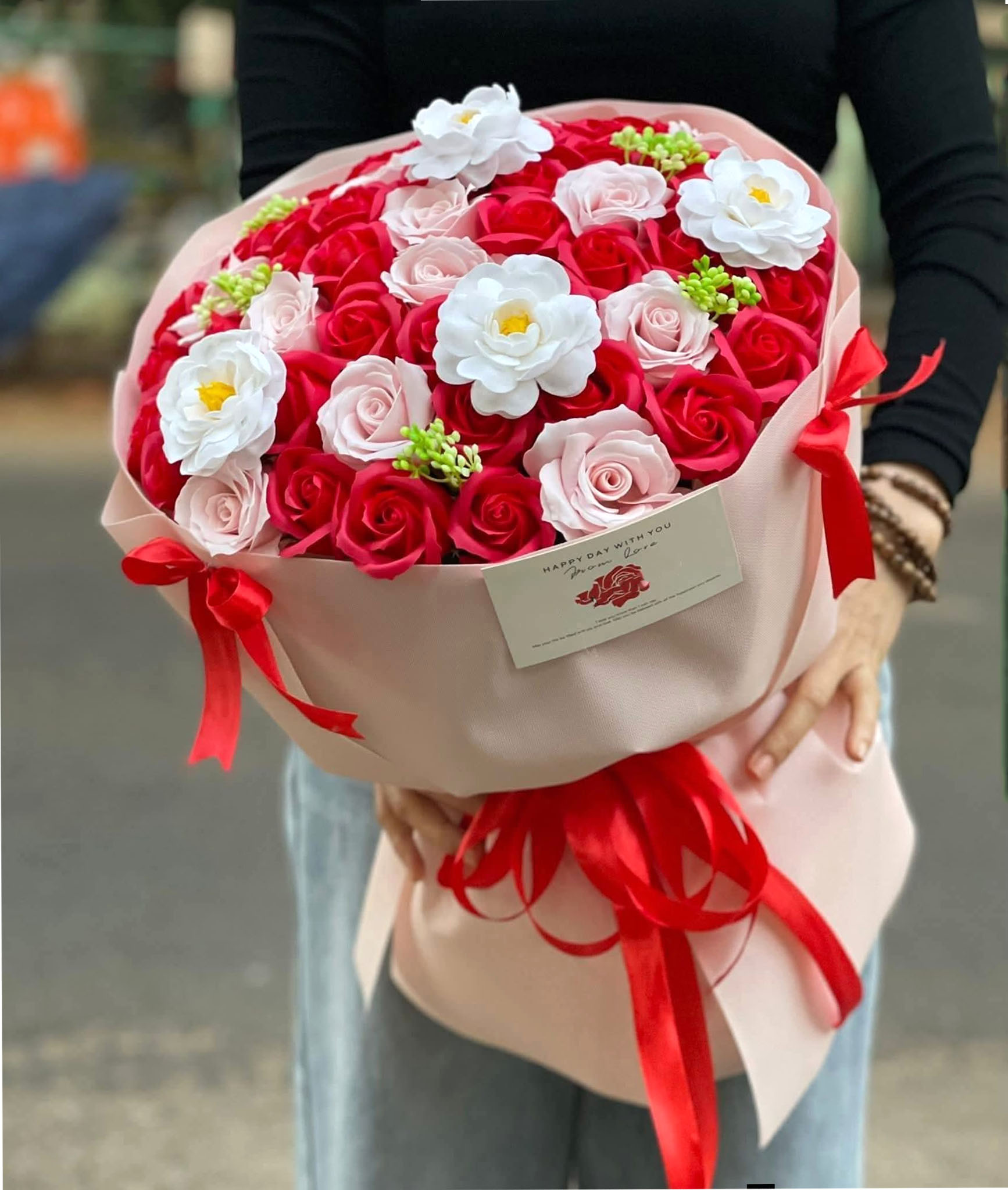 bó hoa sáp đẹp