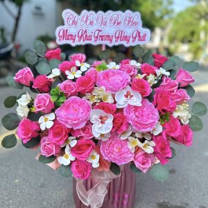 Giỏ hoa sáp đẹp