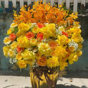 giỏ hoa ngày quốc tế thiếu nhi