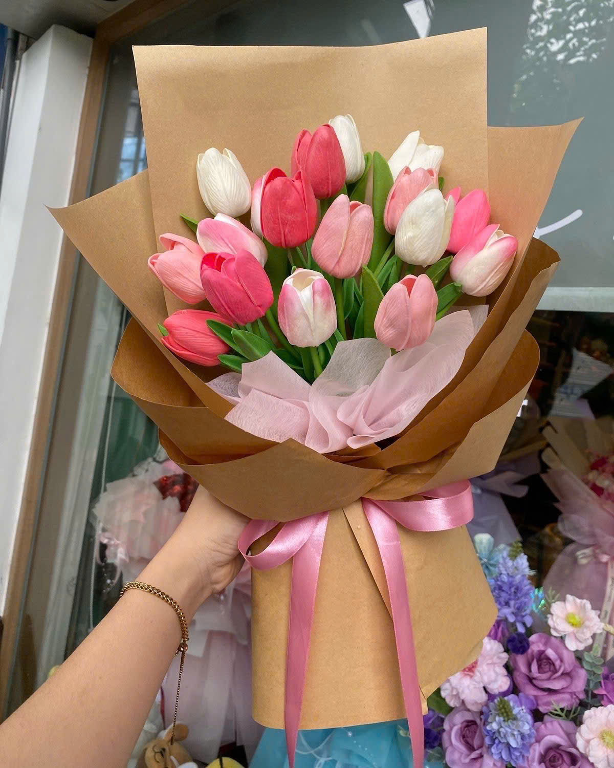 bó hoa sáp đẹp