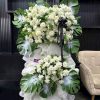 kệ hoa đám tang đẹp, hoa đám tang hiện đại, lẳng hoa đám tang, lẳng hoa viếng