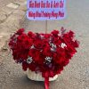 giỏ hoa đẹp, giỏ hoa trái tim