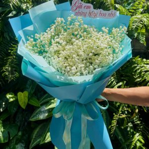 bó hoa baby đẹp, bó hoa baby